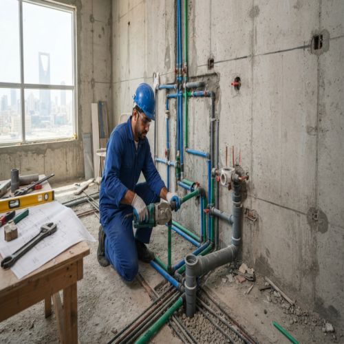 تأسيس السباكة للمباني في الدمام